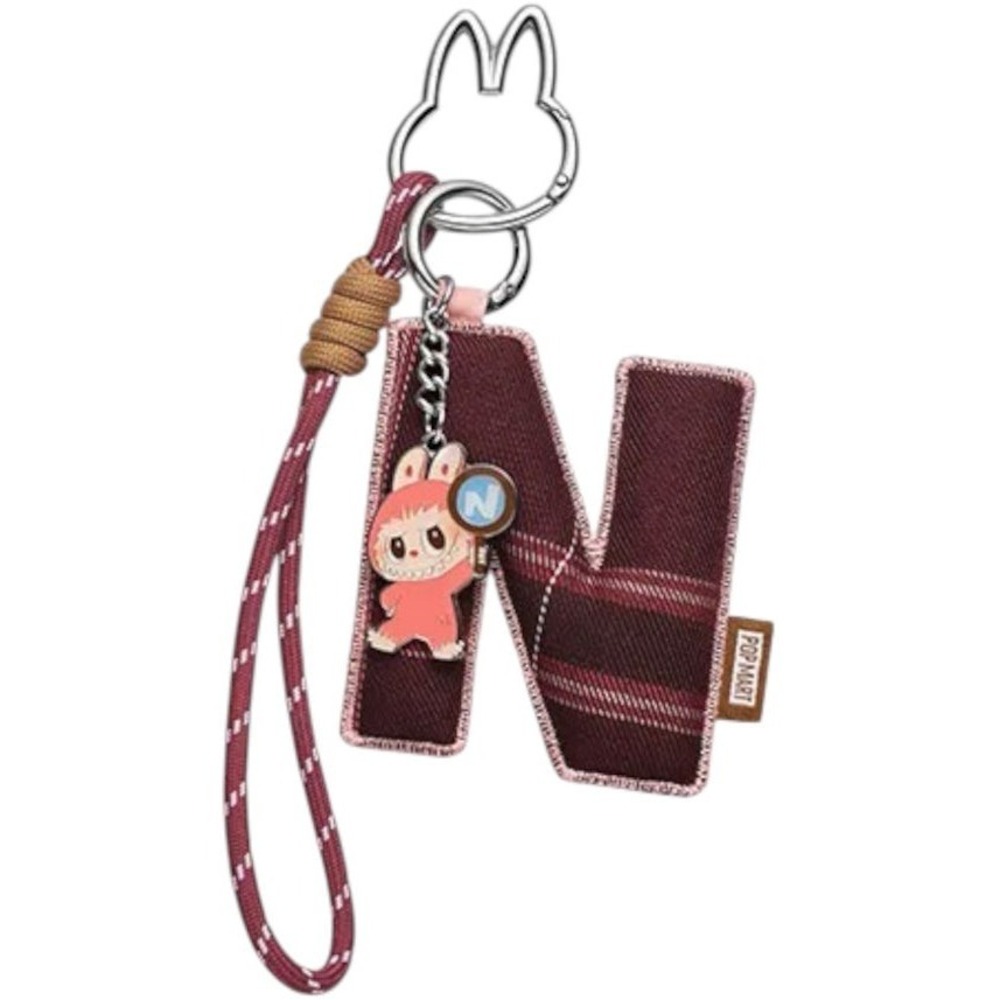 POP MART Labubu "N" CONFIRMED LETTER KEYCHAIN PENDANT The Monsters Pin For Love!